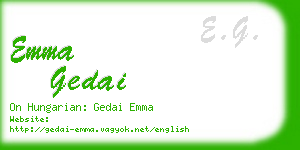 emma gedai business card